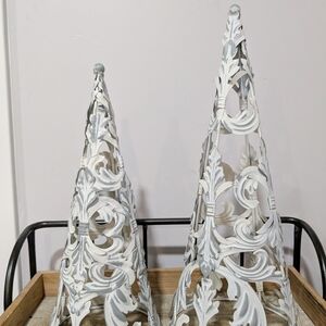 Southern Living At Home White Decorative Metal Trees